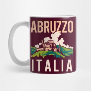 Abruzzo, Italia / Retro Italian Region Design Mug